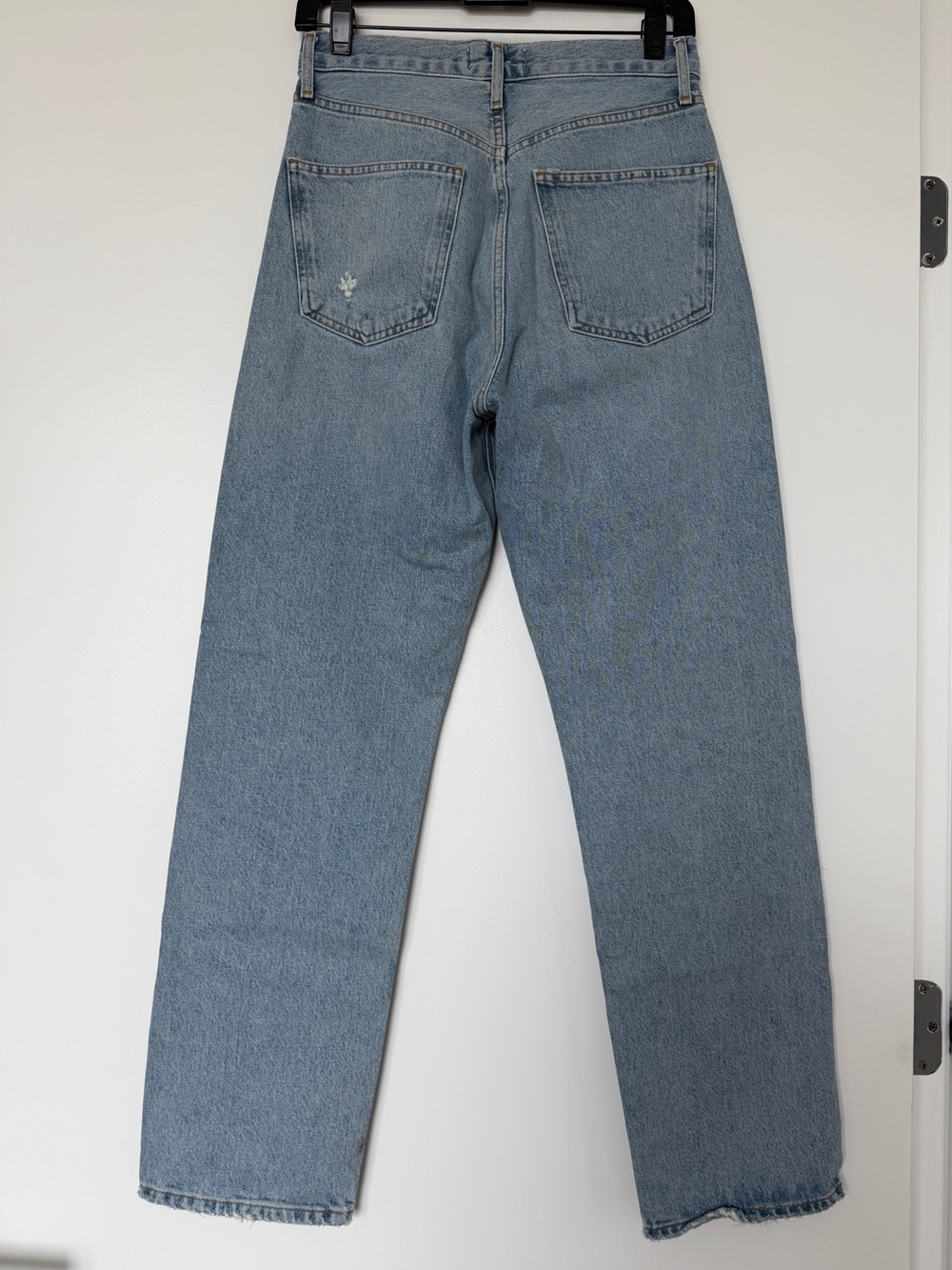 Agolde Light Wash Straight Leg Jeans - Picture 4 of 7